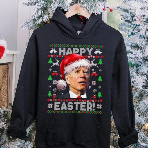 Caterpillar Funny Joe Biden Happy Easter Ugly Christmas Long Sleeve T shirt