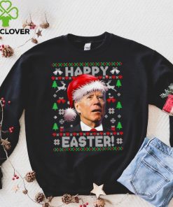 Caterpillar Funny Joe Biden Happy Easter Ugly Christmas Long Sleeve T shirt