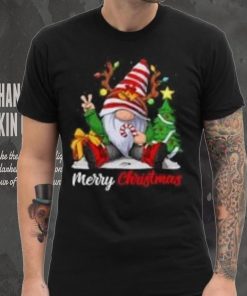 Caterpillar Granny Claus Christmas Santa Laurel Wreath Mistletoe Merry Long Sleeve T shirt