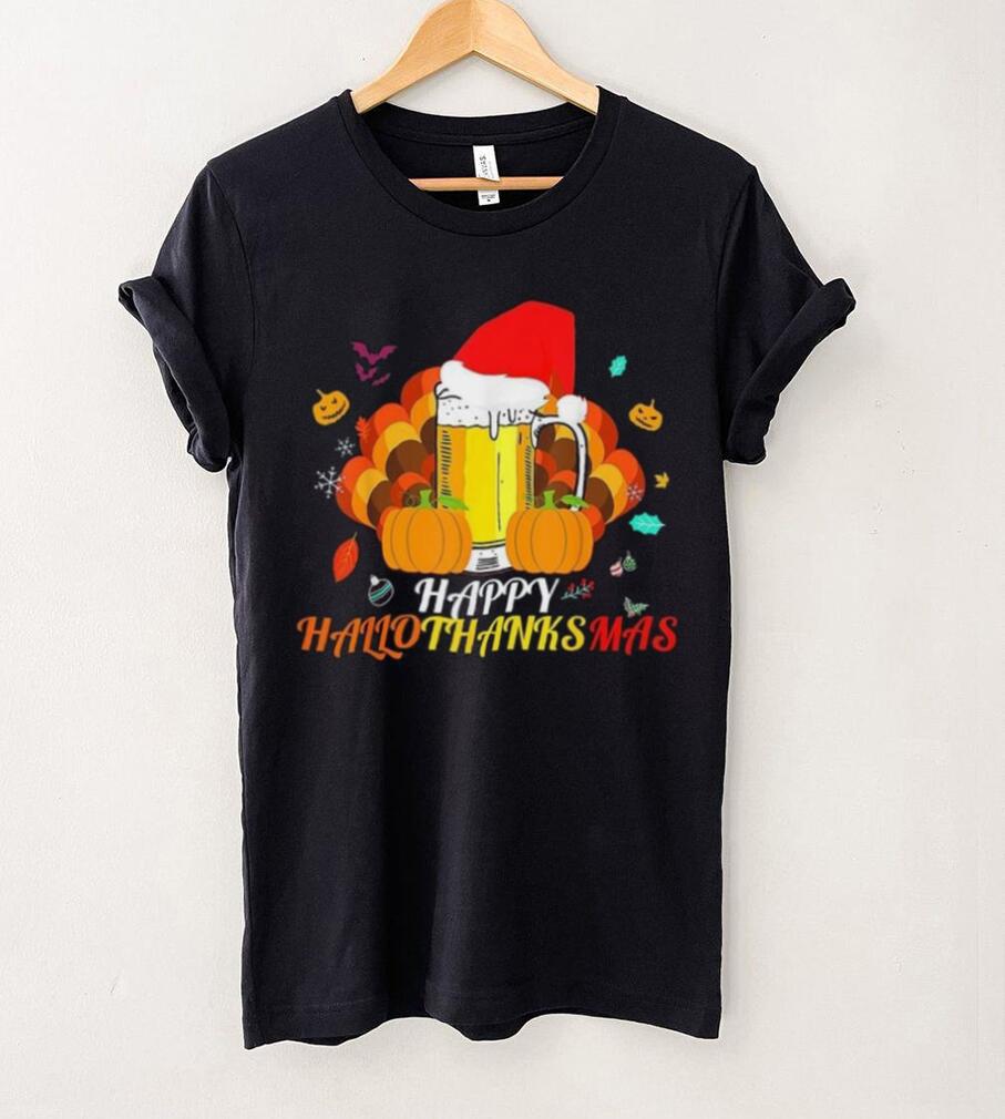 Caterpillar Hallothanksmas Beer Glass Halloween Thanksgiving Xmas Santa T shirt Caterpillar Hallothanksmas Beer Glass Halloween Thanksgiving Xmas Santa T shirt