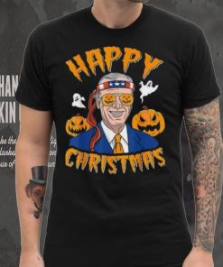 Caterpillar Joe Biden Confused Happy Christmas Funny Halloween T shirt