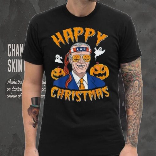 Caterpillar Joe Biden Confused Happy Christmas Funny Halloween T shirt