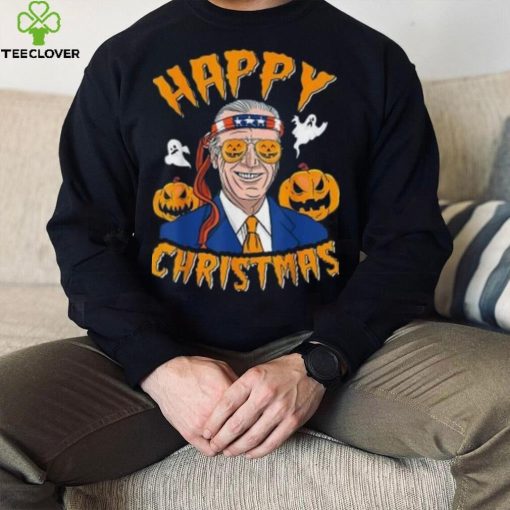 Caterpillar Joe Biden Confused Happy Christmas Funny Halloween T shirt