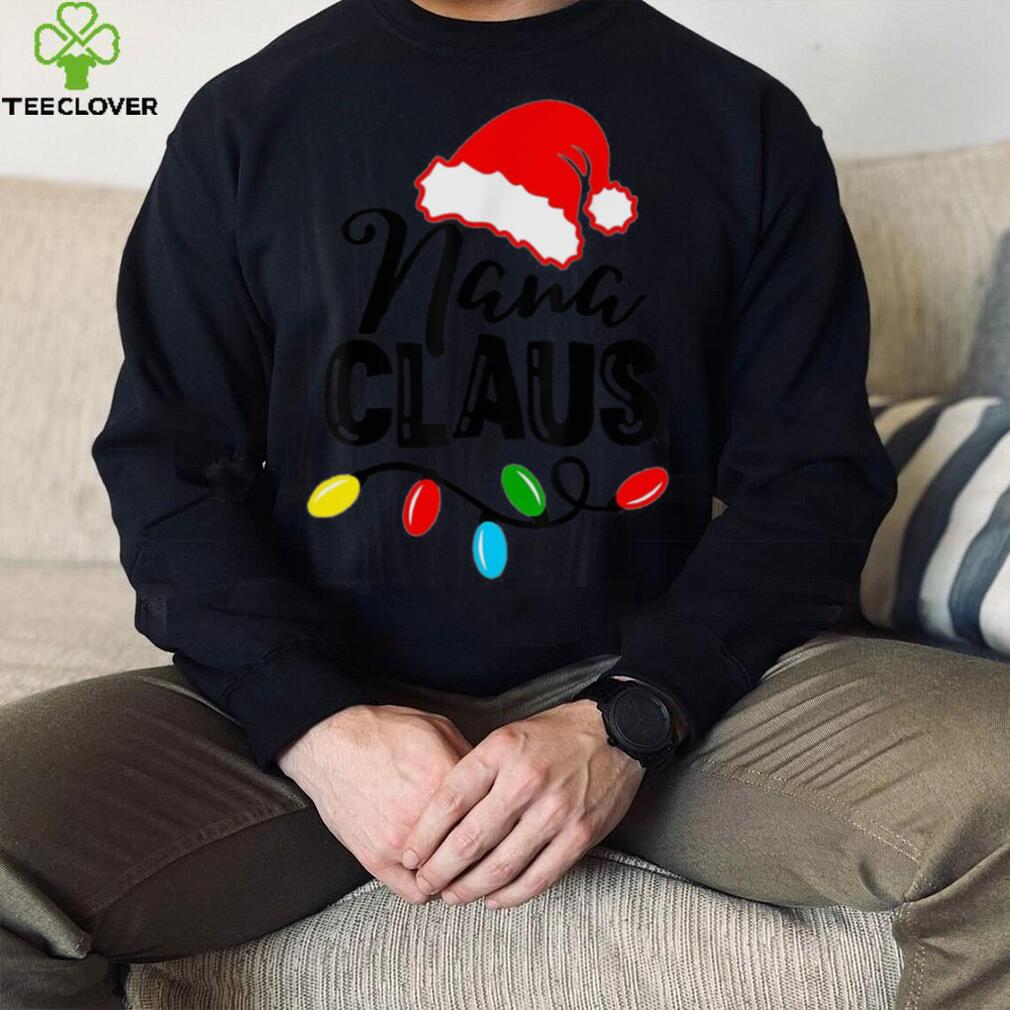 Caterpillar Nana Claus Shirt Christmas Lights Pajama Family Matching T shirt Caterpillar Nana Claus Shirt Christmas Lights Pajama Family Matching T shirt