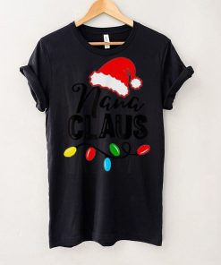 Caterpillar Nana Claus Shirt Christmas Lights Pajama Family Matching T shirt