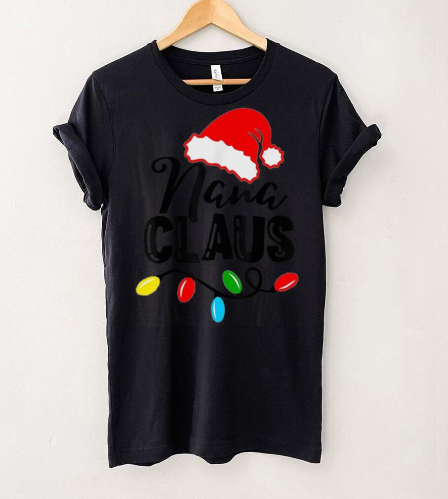 Caterpillar Nana Claus Shirt Christmas Lights Pajama Family Matching T shirt Caterpillar Nana Claus Shirt Christmas Lights Pajama Family Matching T shirt