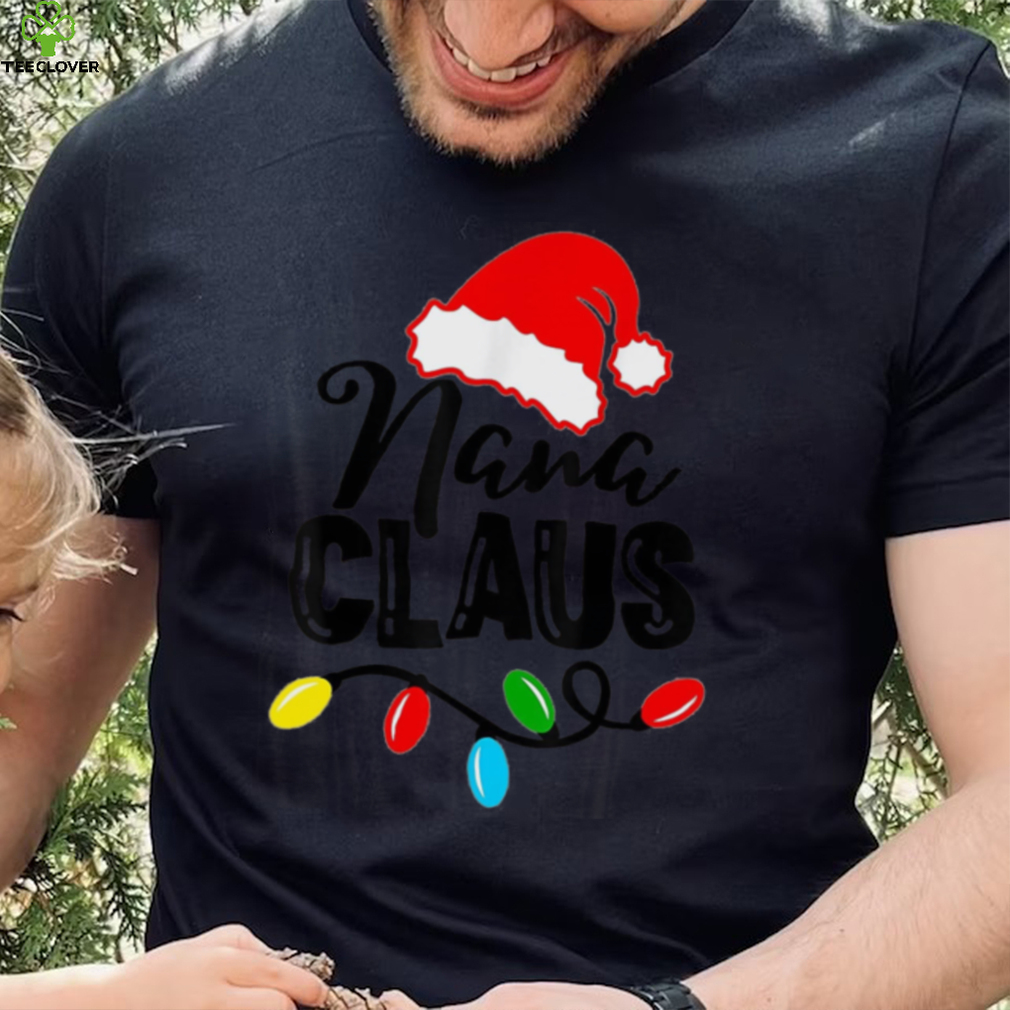Caterpillar Nana Claus Shirt Christmas Lights Pajama Family Matching T shirt Caterpillar Nana Claus Shirt Christmas Lights Pajama Family Matching T shirt