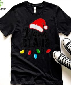 Caterpillar Nana Claus Shirt Christmas Lights Pajama Family Matching T shirt