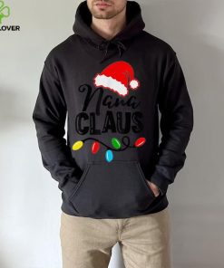 Caterpillar Nana Claus Shirt Christmas Lights Pajama Family Matching T shirt