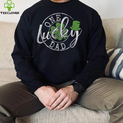 Caterpillar One Lucky Dad Funny Irish Clovers St Patrick’s Day T  hoodie, sweater, longsleeve, shirt v-neck, t-shirt