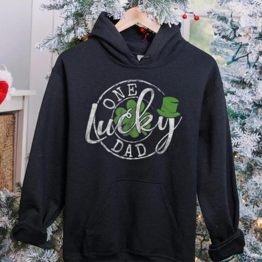 Caterpillar One Lucky Dad Funny Irish Clovers St Patrick’s Day T  hoodie, sweater, longsleeve, shirt v-neck, t-shirt