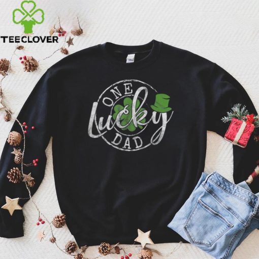 Caterpillar One Lucky Dad Funny Irish Clovers St Patrick’s Day T  hoodie, sweater, longsleeve, shirt v-neck, t-shirt