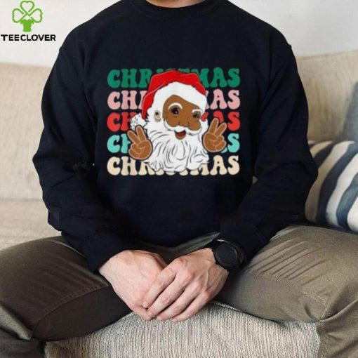 Caterpillar Santa Claus Black Christmas Afro African American Xmas T hoodie, sweater, longsleeve, shirt v-neck, t-shirt