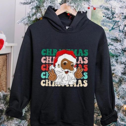 Caterpillar Santa Claus Black Christmas Afro African American Xmas T hoodie, sweater, longsleeve, shirt v-neck, t-shirt