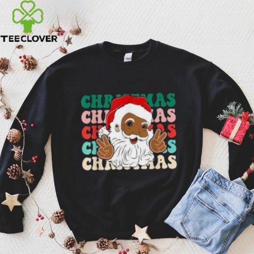 Caterpillar Santa Claus Black Christmas Afro African American Xmas T hoodie, sweater, longsleeve, shirt v-neck, t-shirt