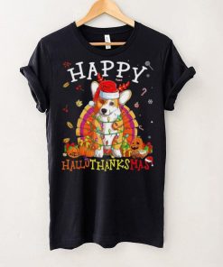 Caterpillar Welsh Corgi Happy Hallothanksmas Halloween Thanksgiving Xmas T hoodie, sweater, longsleeve, shirt v-neck, t-shirt