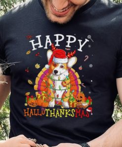 Caterpillar Welsh Corgi Happy Hallothanksmas Halloween Thanksgiving Xmas T hoodie, sweater, longsleeve, shirt v-neck, t-shirt