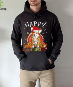 Caterpillar Welsh Corgi Happy Hallothanksmas Halloween Thanksgiving Xmas T hoodie, sweater, longsleeve, shirt v-neck, t-shirt