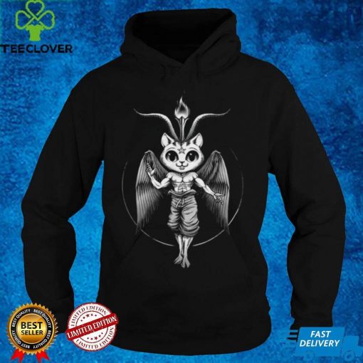 Cathomet Demon Cat Satan Baphomet Cat Love Pentagram Satanic Shirt