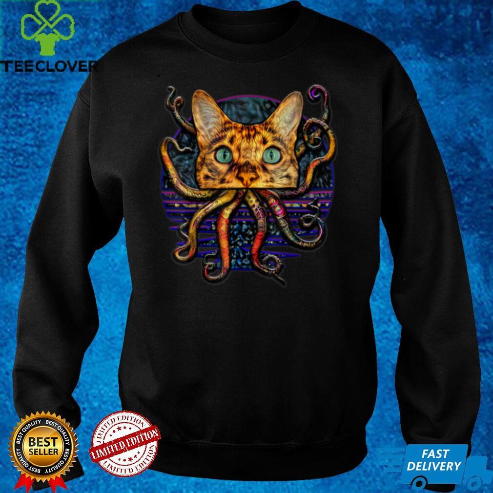 Cathulhu tentacle cat horror kitty T Shirt Cathulhu tentacle cat horror kitty T Shirt