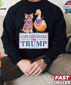 Cats And Ducks For Trump 2024 Kittens And Ducks For Trump T Shirt