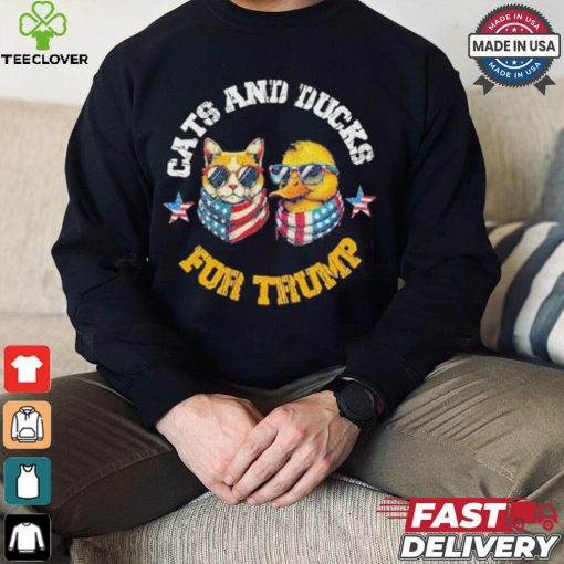 Cats And Ducks For Trump President 2024 Trump Vance 2024 T Shirt
