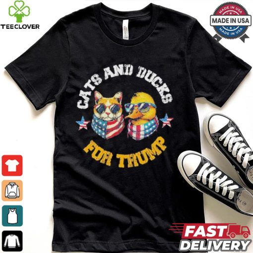 Cats And Ducks For Trump President 2024 Trump Vance 2024 T Shirt