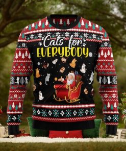 Cats For Everybody Merry Christmas Ugly Christmas Sweater Funny Christmas Gift For Family
