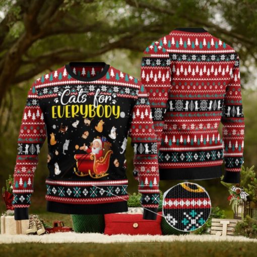 Cats For Everybody Merry Christmas Ugly Christmas Sweater