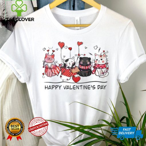 Cats Happy Valentine’s Day hoodie, sweater, longsleeve, shirt v-neck, t-shirt