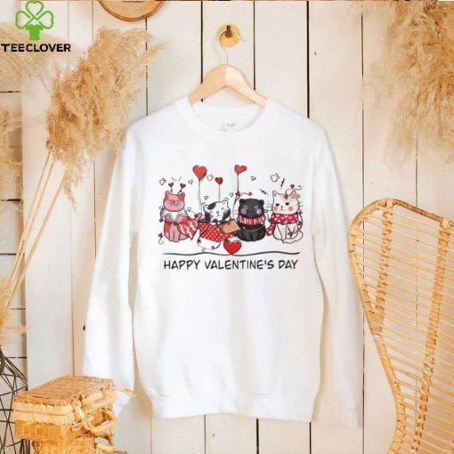 Cats Happy Valentine’s Day hoodie, sweater, longsleeve, shirt v-neck, t-shirt