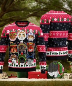 Cats In Winter Lovely Cats Ugly Christmas 3D Sweater