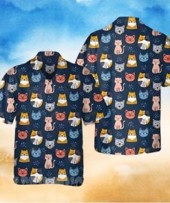 Cats Lover Hawaiian Beach Tropical Hawaii Shirt 3D Hawaiian Shirt