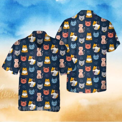 Cats Lover Hawaiian Beach Tropical Hawaii Shirt 3D Hawaiian Shirt