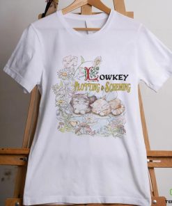 Cats and flowers lowkey plotting and scheming shirt