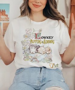 Cats and flowers lowkey plotting and scheming hoodie, sweater, longsleeve, shirt v-neck, t-shirt