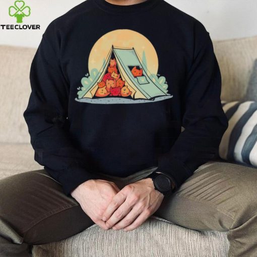 Cats in a tent under the full moon Cat Camping hoodie, sweater, longsleeve, shirt v-neck, t-shirt