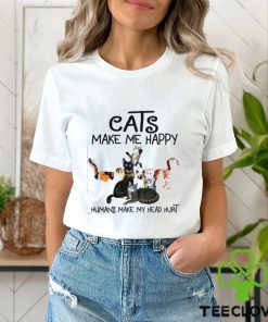 Cats make me happy humans make my head hurt Shirt