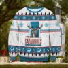 Funny Chicken Blue Christmas Ugly Sweater