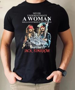 Never Underestimate Who Is A Fan Of Pirates Of The Caribbean And Loves Jack Sparrow Shirt