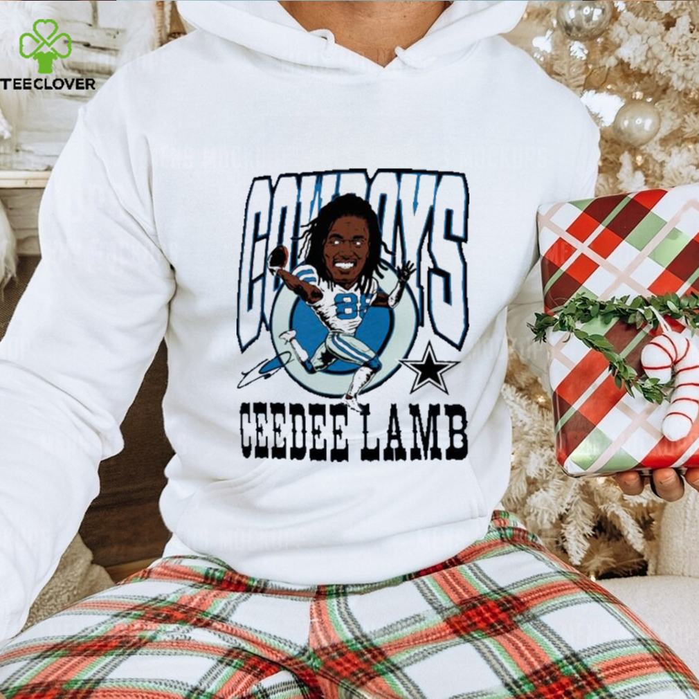 CeeDee Lamb Dallas Cowboys cartoon run signature shirt CeeDee Lamb Dallas Cowboys cartoon run signature shirt