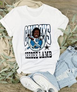 CeeDee Lamb Dallas Cowboys cartoon run signature shirt