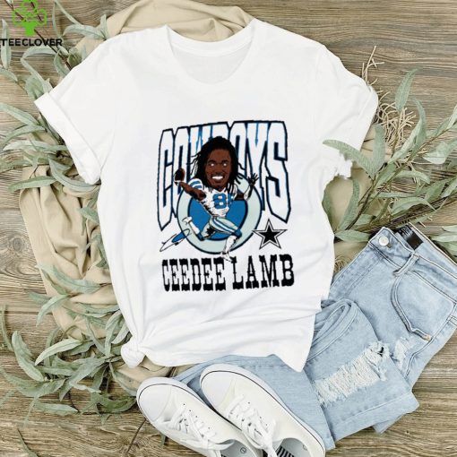 CeeDee Lamb Dallas Cowboys cartoon run signature shirt