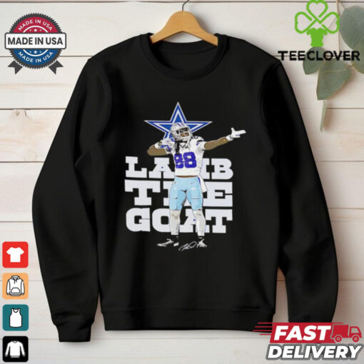CeeDee Lamb The Goat Dallas Cowboy signature Limited Edition Legacy Tees