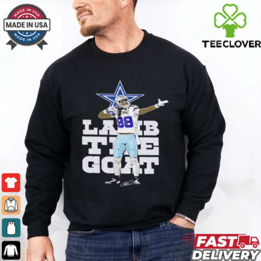 CeeDee Lamb The Goat Dallas Cowboy signature Limited Edition Legacy Tees