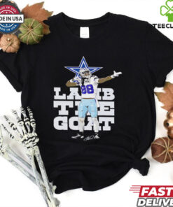CeeDee Lamb The Goat Dallas Cowboy signature Limited Edition Legacy Tees