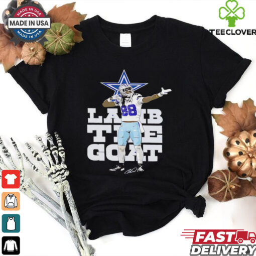 CeeDee Lamb The Goat Dallas Cowboy signature Limited Edition Legacy Tees