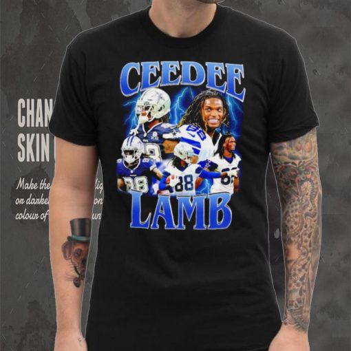 CeeDee Lamb number 88 Dallas Cowboys football player portrait lightning hoodie, sweater, longsleeve, shirt v-neck, t-shirt