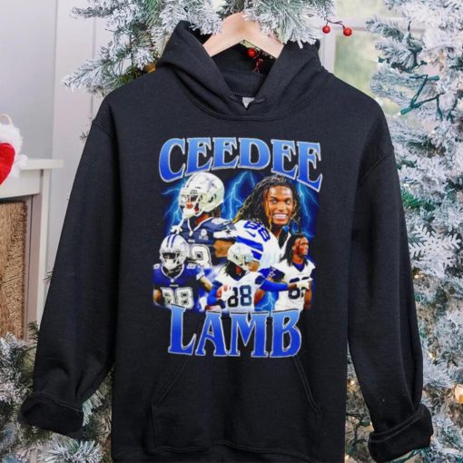 CeeDee Lamb number 88 Dallas Cowboys football player portrait lightning hoodie, sweater, longsleeve, shirt v-neck, t-shirt