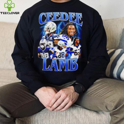 CeeDee Lamb number 88 Dallas Cowboys football player portrait lightning hoodie, sweater, longsleeve, shirt v-neck, t-shirt